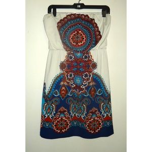 Colorful Medallion Print Dress